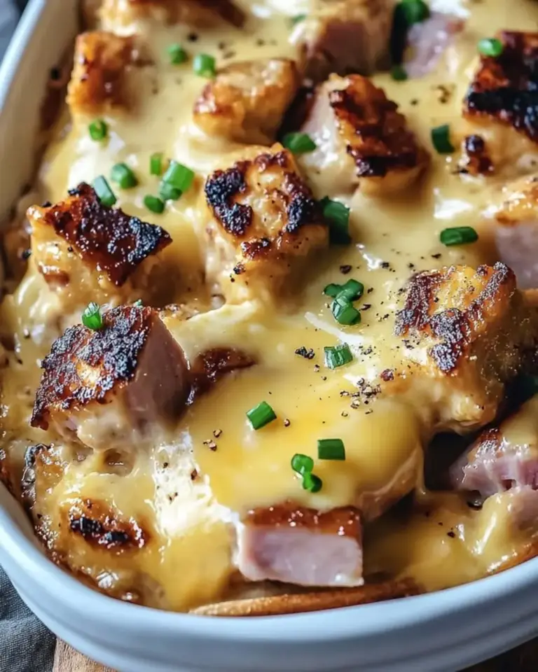 Eggs Benedict Casserole with Hollandaise