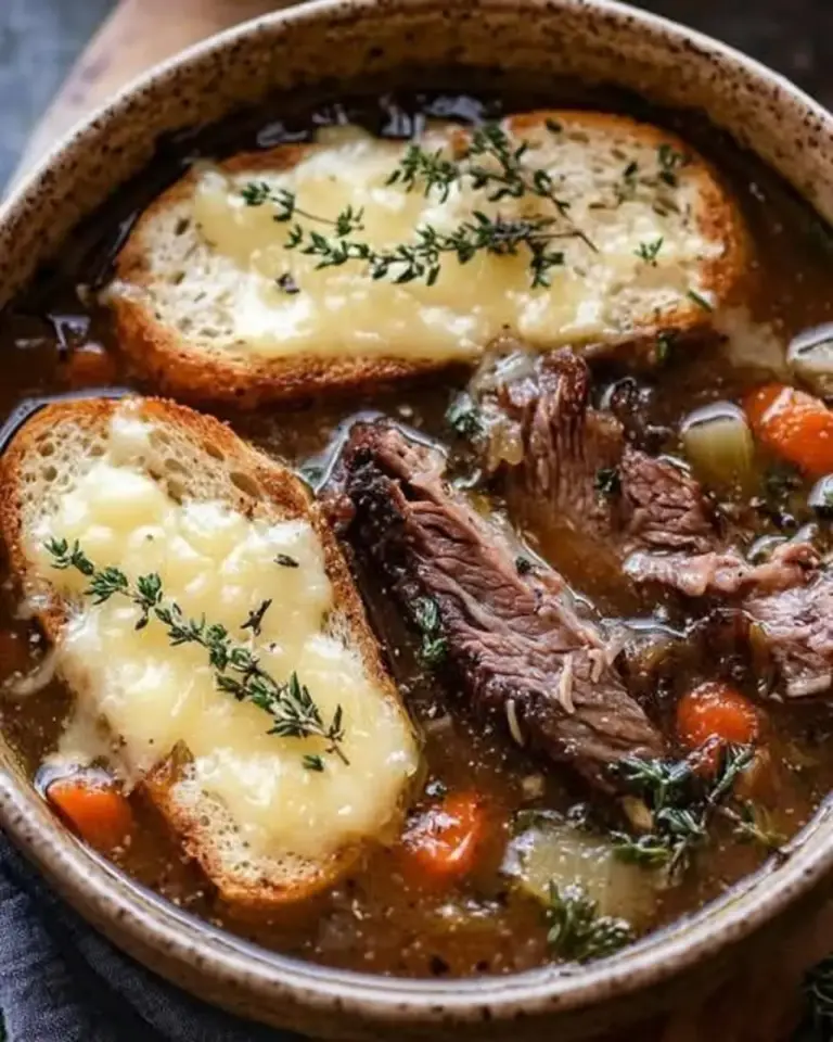 French Onion Short Ribs Gruyyre Toast