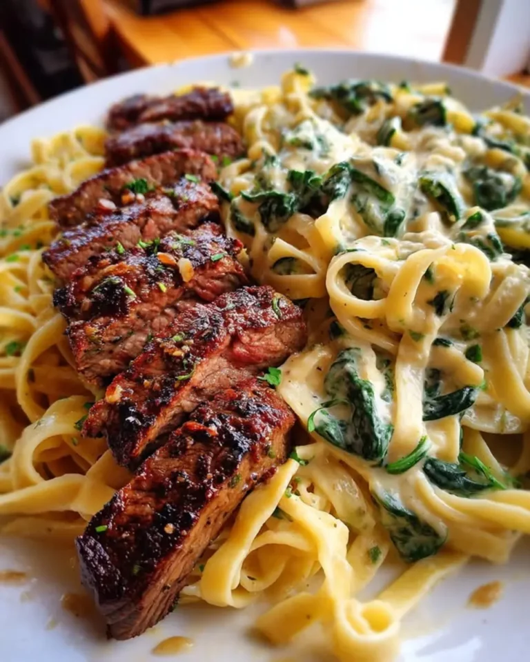 Craving creamy garlic butter beef and spinach fettuccine? Get our 5 easy steps to a delicious pasta dish! Find out now!
