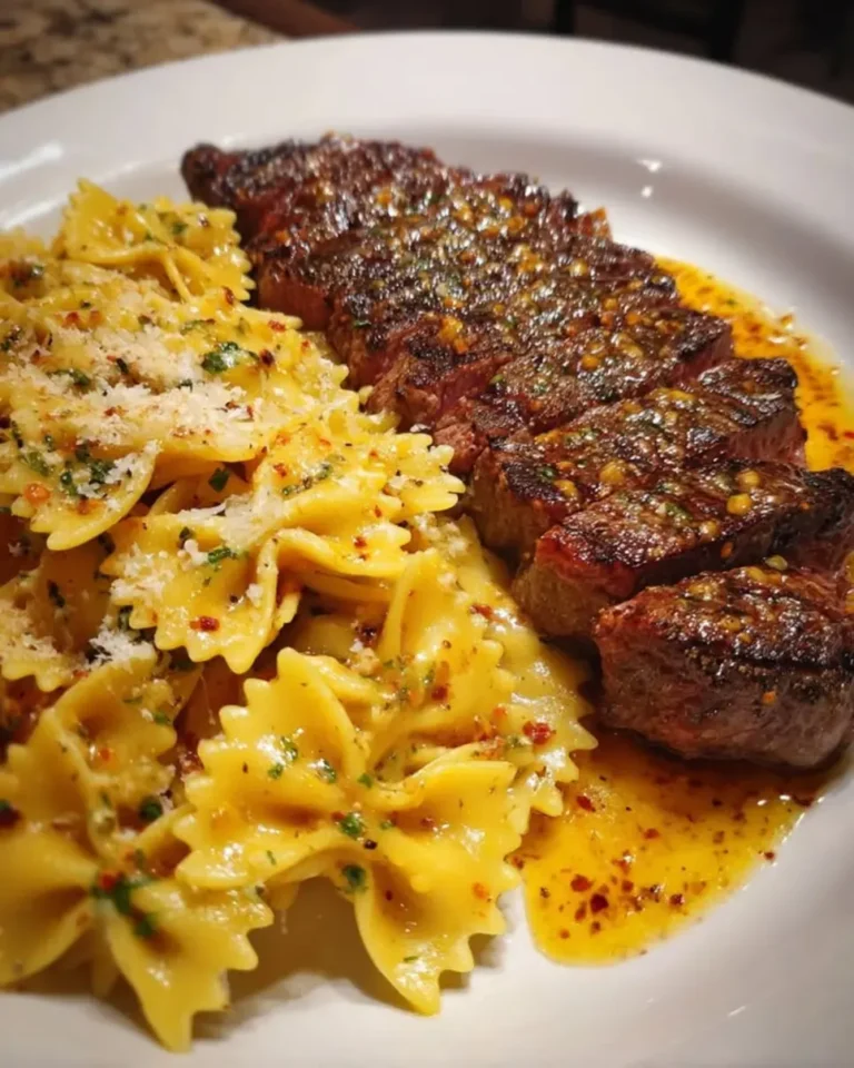 Craving Garlic Butter Steak with Cajun Pasta? 3 simple steps to a restaurant-worthy meal at home. Get the delicious recipe now!
