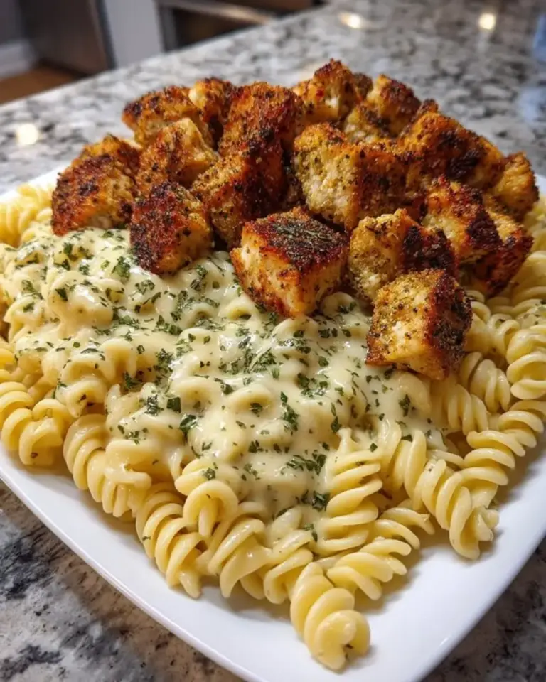 Garlic Parmesan Chicken Alfredo Bites: 3 Easy Steps
