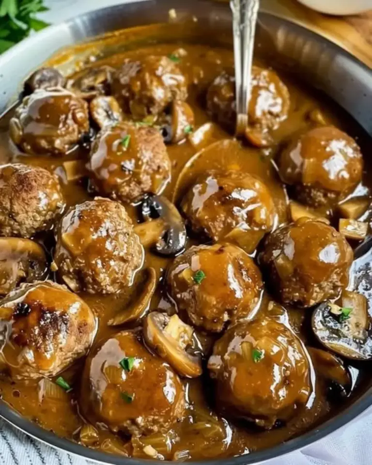 Gourmet Meatballs in Rich Mushroom Sauce 1