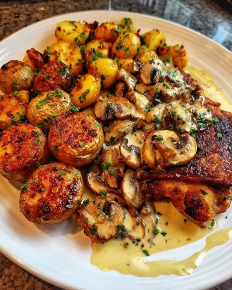 Greek Garlic Chicken Honey Roasted Potatoes Pesto