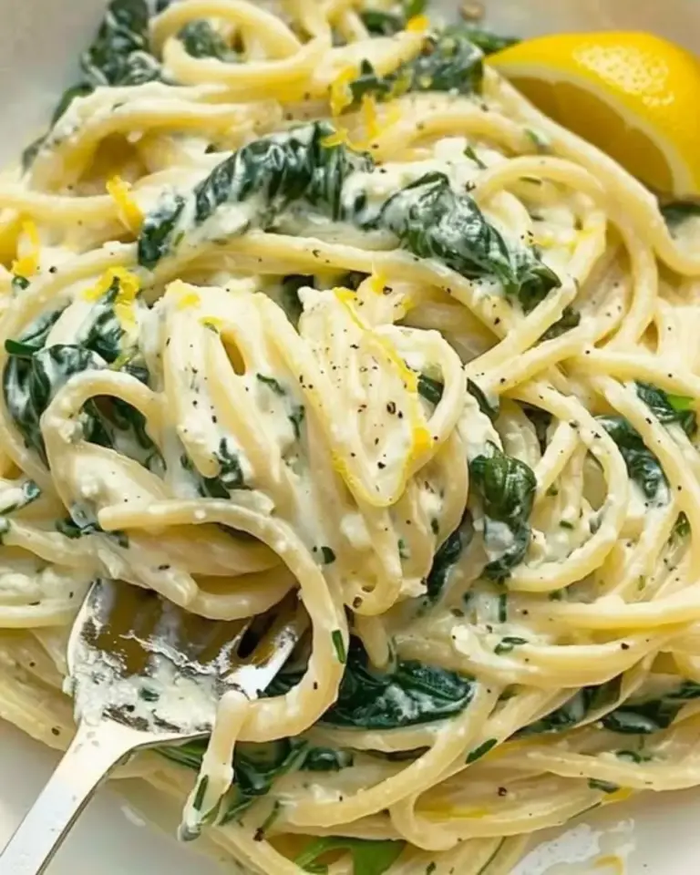Lemon Ricotta and Spinach Pasta
