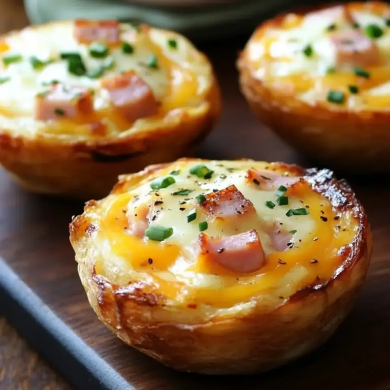 Light Ham and Cheese Breakfast Cups