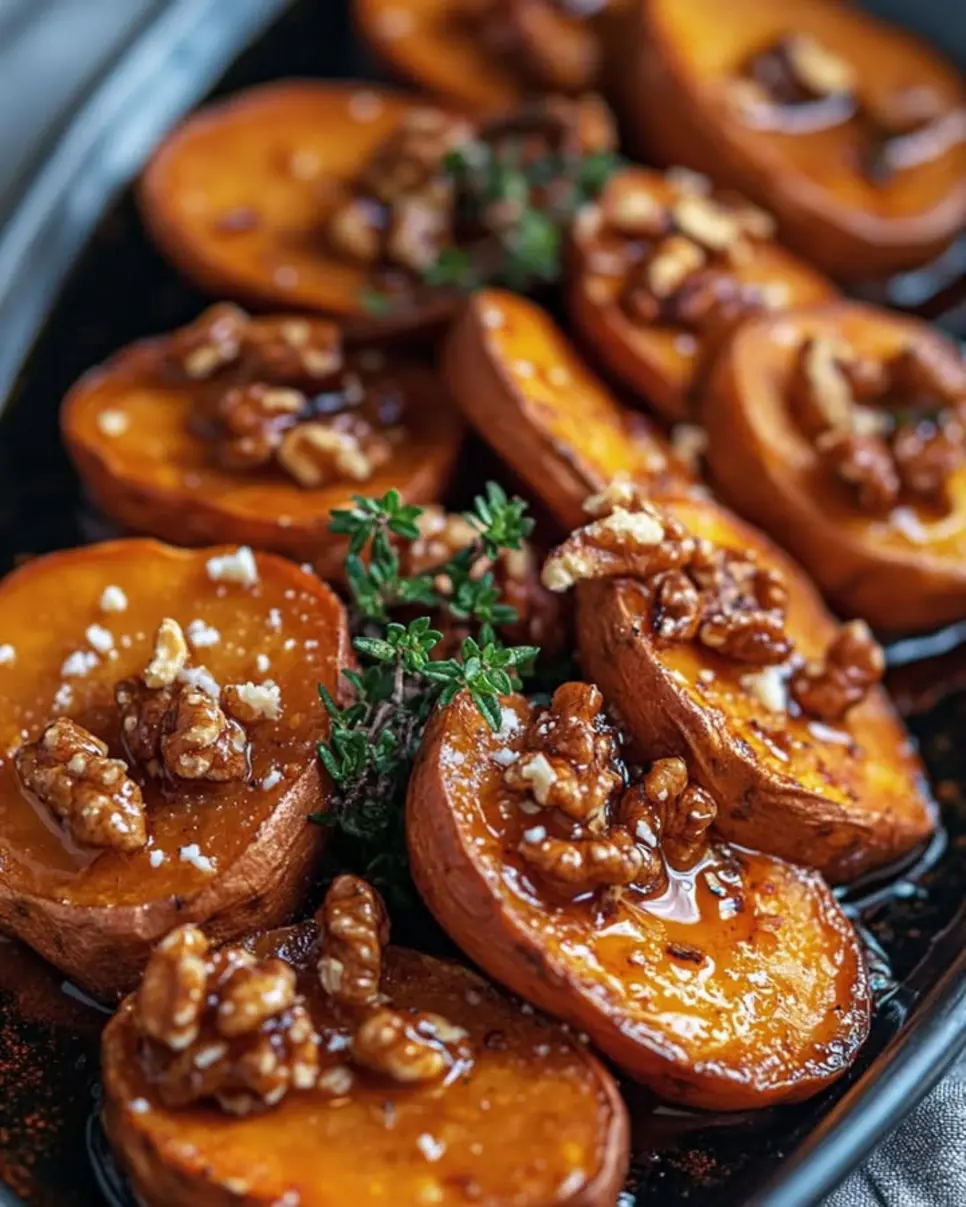 recipes 11 Maple Roasted Sweet Potatoes Walnuts Thyme
