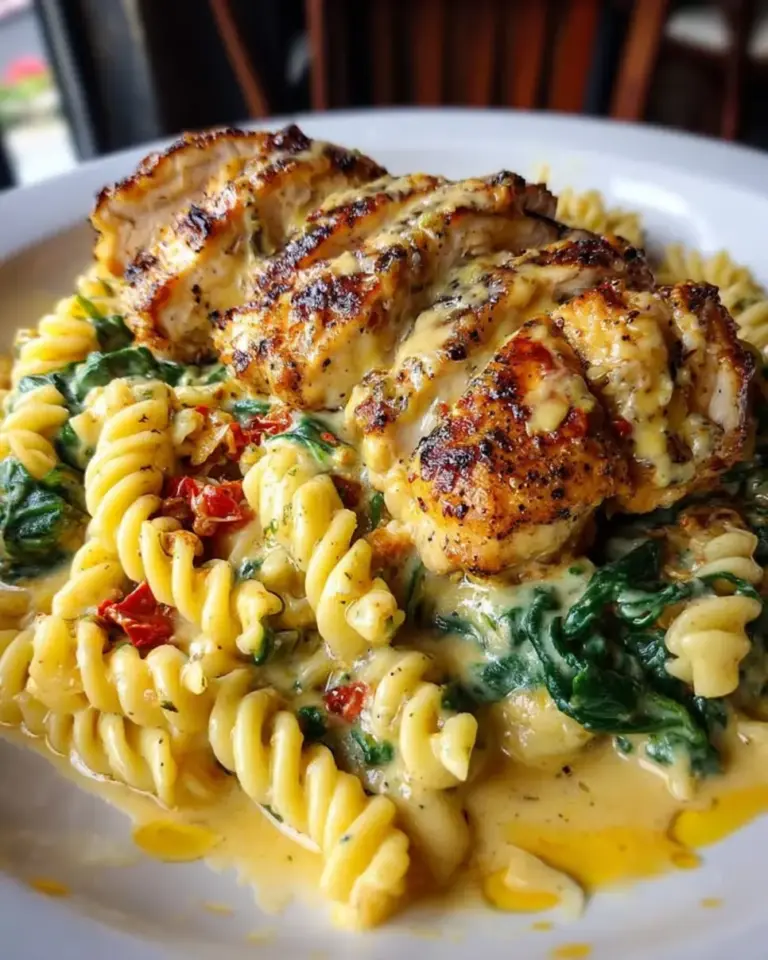 Marry Me Chicken with Garlic Spinach