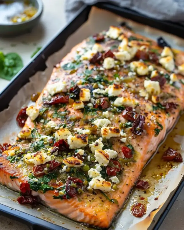 Mediterranean Salmon Bake