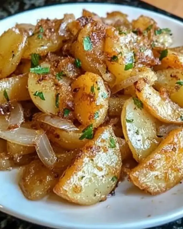 Oven Fried Potatoes and Onions