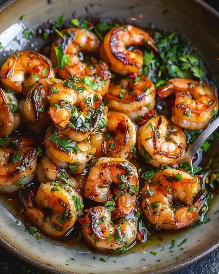 Pan Seared Chimichurri Shrimp