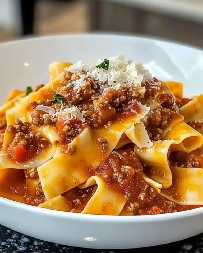 Pappardelle with Bolognese
