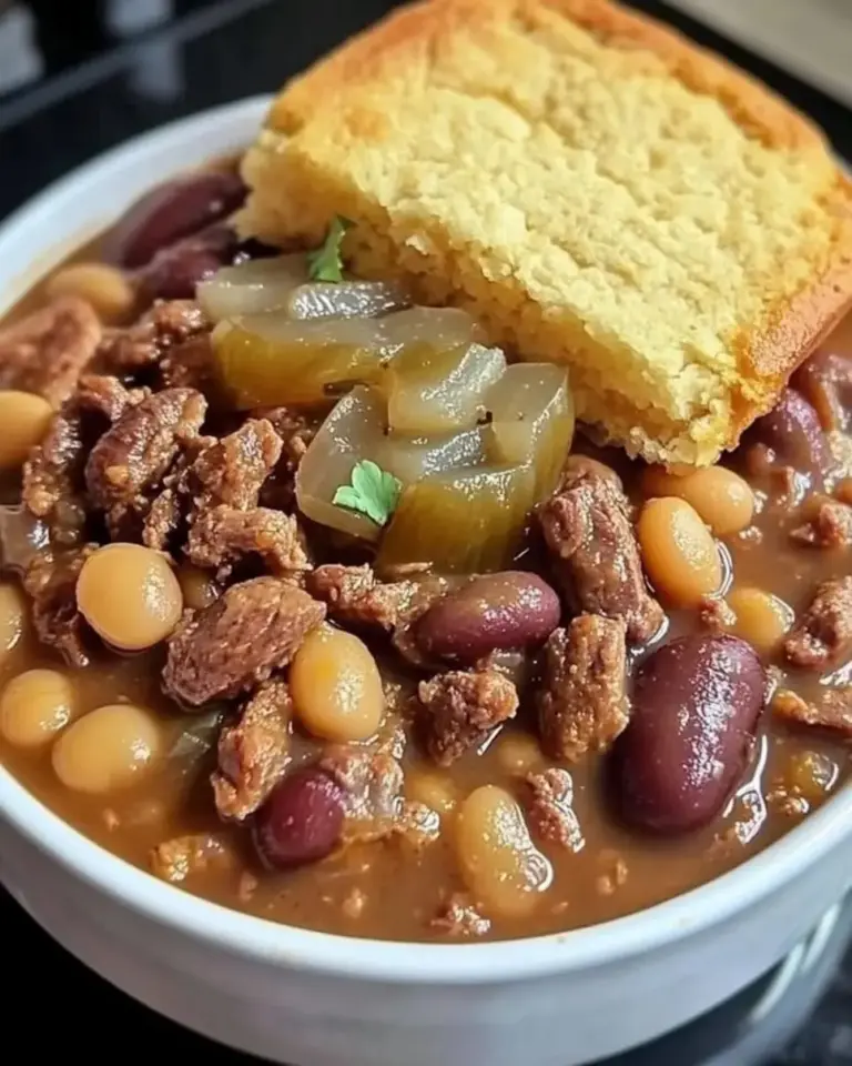Pinto Beans with Ham Hocks Cornbread