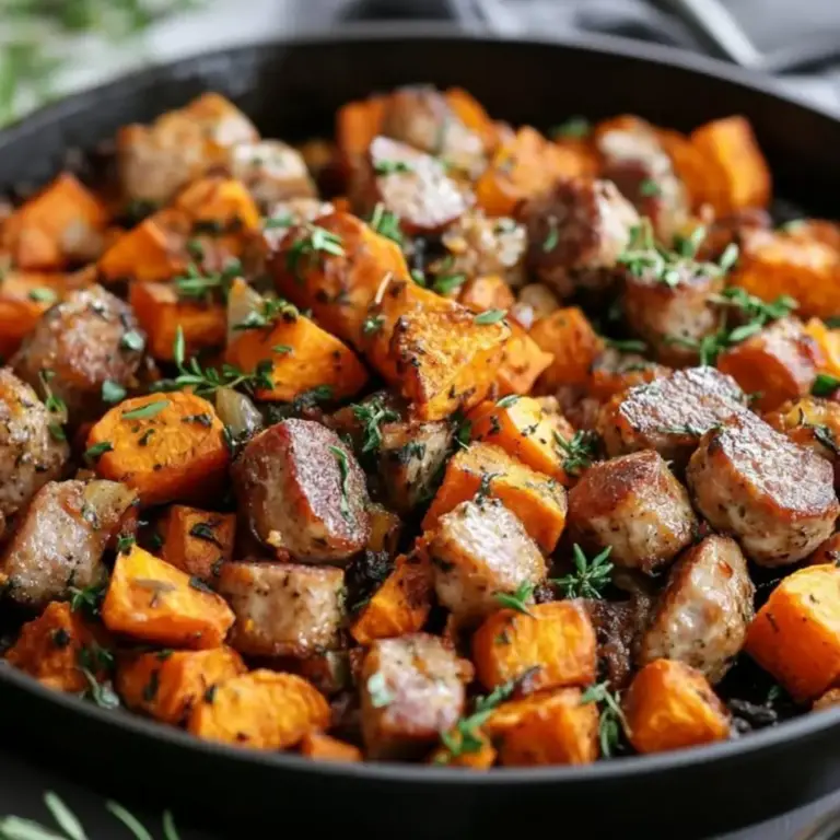 Sausage and Sweet Potato Hash