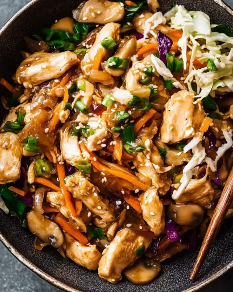 Sesame Ginger Chicken Stir Fry with Vegetables