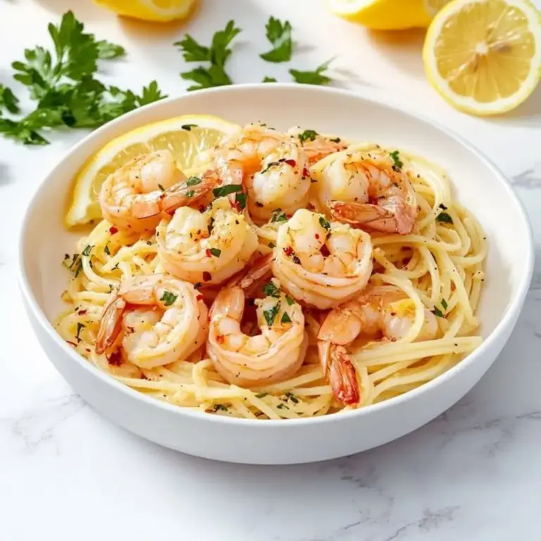 Shrimp Scampi with Garlic Butter Spaghetti