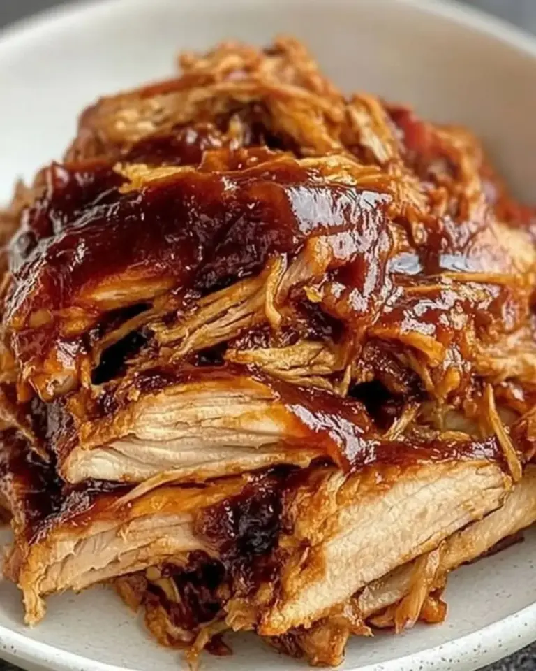 Slow Cooked BBQ Pulled Chicken