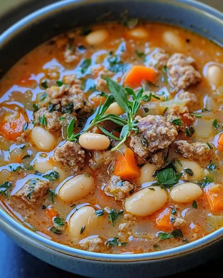 Spicy Italian Sausage and Cannellini Bean Soup 1