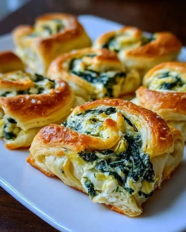 Spinach Artichoke Crescent Roll Bake