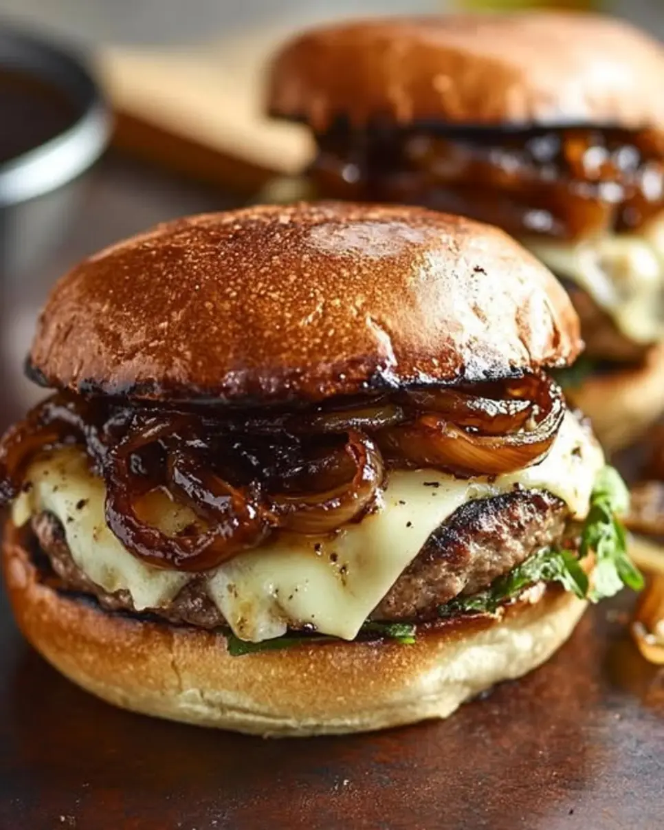recipes 13 Turkey Burgers with Balsamic Caramelized Onions
